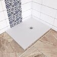 AICA SANITAIRE - Receveur de douche 90x100cm extra-plat antidérapant avec une grille en ABS - vignette