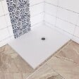 AICA SANITAIRE - Receveur de douche 80x100cm extra-plat antidérapant avec une grille en inox - vignette
