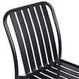OVIALA - Chaise design de terrasse en aluminium noire - Faro - vignette
