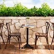 OVIALA - Chaise de terrasse bois en aluminium - Sintra - vignette