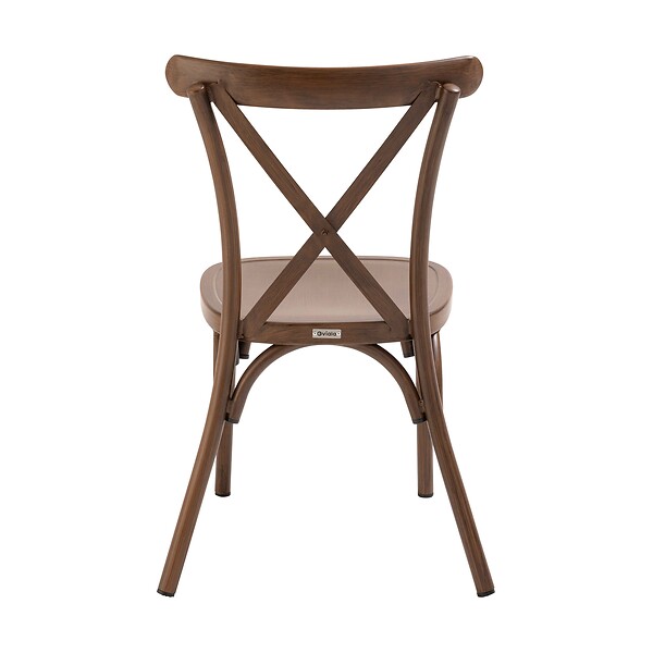 OVIALA - Chaise de terrasse bois en aluminium - Sintra - large