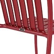 OVIALA - Chaise design de terrasse en aluminium rouge - Faro - vignette