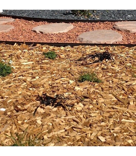 RACINE - Paillage biodégradable plaquettes forestières bois 48 sacs de 50l pour 48m2 - large