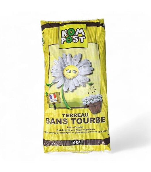 RACINE - Terreau sans tourbe prêt à l'emploi, 57 sacs de 40 L - KOM27-57x40 - large