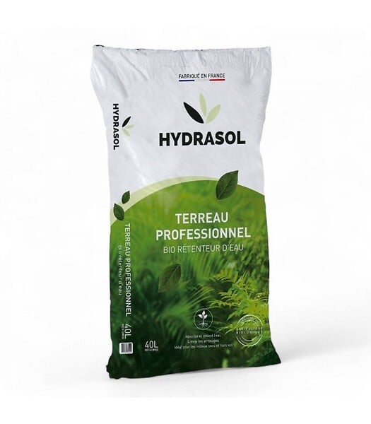 RACINE - Terreau professionnel bio rétenteur d'eau Hydrasol 10 sacs 40 litres RACINE PRO154-10x40 - large