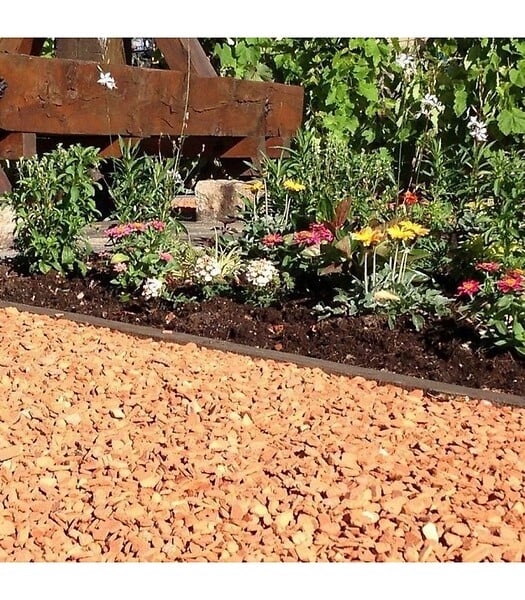 RACINE - Paillage minéral décoratif en brique pilée 10/25 big bag 1 m3 pour 20m2 - large