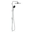 GROHE - Vitalio Start System 250  Colonne de douche avec inverseur manuel + Douche de tête 2 jets + Douchette 2 jets, chrome (G26680001) - vignette