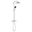 GROHE - Vitalio Start System 250 Colonne de douche avec mitigeur thermostatique + Douche de tête + Douchette 2 jets, chrome (G26677001) - vignette