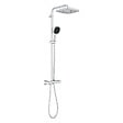 GROHE - Grohe Vitalio Comfort 250 Colonne de douche avec mitigeur thermostatique + Douche de tête + Douchette 2 jets, chrome (G26696001) - vignette