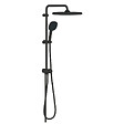 GROHE - Grohe Vitalio Comfort 250 Colonne de douche avec inverseur manuel + Douche de tête 2 jets + Douchette 2 jets, noir mat (G266982431) - vignette