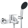 GROHE - Grohe Start Set de douche mitigeur monocommande Bain/Douche + Douchette à main 1 jet + Support mural, chrome (G25283002) - vignette
