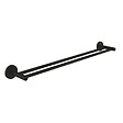 GROHE - Grohe Start double barre porte serviettes en métal 65,4 cm et fixations cachées, noir mat (412032430) - vignette