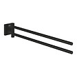 GROHE - Grohe Start Cube double porte-serviettes 43,8 cm, noir mat (G409762430) - vignette