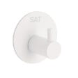 SWISS AQUA TECHNOLOGIES - Swiss Aqua Technologies Patère murale adhésive en acier inoxydable, blanc mat (HACEKNALEP1KB) - vignette