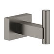GROHE - Essentials Cube patère murale, hard graphite brossé (G40511AL1) - vignette