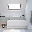 LAGUNA - 160x80 cm Beata Plus baignoire bain/douche asymétrique en acrylique, droite + tablier 160 cm + pieds, blanc (BE1600PPLUS-SET1) - vignette
