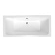 LAGUNA - 160x75 cm Nora Plus baignoire rectangulaire en acrylique, gauche et droite, sans pieds, blanc (NO1600PLUS) - vignette