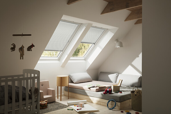 VELUX - Store venitien fenetre de toit manuel sans fil PAL CK02 7001S - Blanc - large