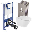 VILLEROY & BOCH - Pack WC Bâti Villeroy & Boch + WC Roca sans bride fixations invisibles + Plaque blanche + Habillage (ViConnectGap-2-sabo) - vignette