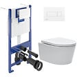 VILLEROY & BOCH - Pack WC Bâti-support + WC sans bride Swiss Aqua Technologies + Plaque blanche + Set d'isolation phonique - vignette