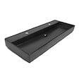 SWISS AQUA TECHNOLOGIES - Lavabo double 121,4 x 46,9 cm, noir mat, SAT Infinitio (SATINF12046BKM) - vignette