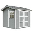 TIMBELA - Abri de Jardin Qualité Premium 5,9 m² - H252x250x294 cm - Construction de Panneaux LP Smartside - Timbela M913A-CAVERN STEEL - vignette
