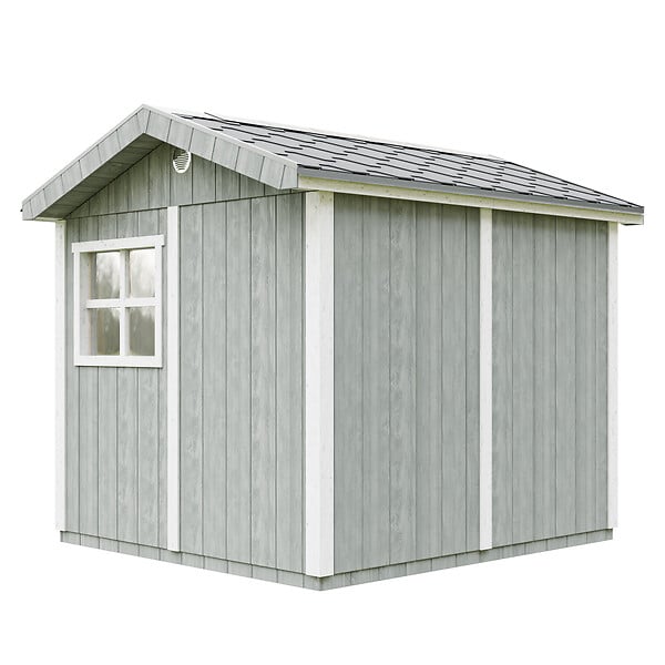 TIMBELA - Abri de Jardin Qualité Premium 5,9 m² - H252x250x294 cm - Construction de Panneaux LP Smartside - Timbela M913A-CAVERN STEEL - large