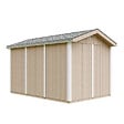 TIMBELA - Abri de Jardin Qualité Premium 8,68 m² - H252x250x412 cm - Construction de Panneaux LP Smartside - Timbela M914A-TERRA BROWN - vignette