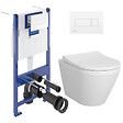 VILLEROY & BOCH - Pack WC Bâti-support Villeroy & Boch+ WC sans bride Vitra, fixations invisibles + Abattant frein de chute + Set habillage - vignette