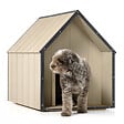TIMBELA - LP SmartSide Niche pour chien - Niche en bois pour chiens de grande taille, usage extérieur, 80 x 118 x H94 cm, Taille L – TIMBELA M972-1 - vignette