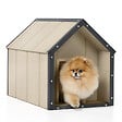 TIMBELA - LP SmartSide Niche pour chien - Chenil pour petits chiens, 48 x 74 x H58 cm, Taille S - TIMBELA M970-1 - vignette