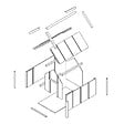 TIMBELA - LP SmartSide Niche pour chien - Chenil pour petits chiens, 48 x 74 x H58 cm, Taille S - TIMBELA M970-1 - vignette