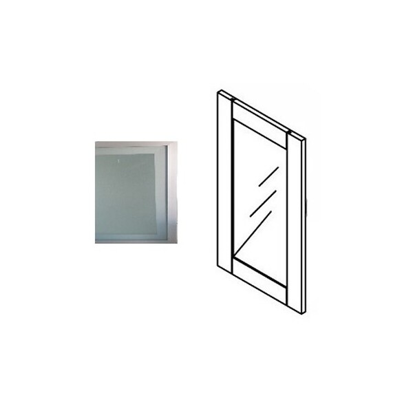 GD MENUISERIES - Porte de cuisine Har Alu H70xL40 cm Vitrée - large