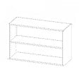 GD MENUISERIES - Caisson cuisine haut blanc H 700 x L 600 x P 330 - vignette