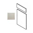 GD MENUISERIES - Porte de cuisine Nature Blanche H70xL40 cm 1 porte, 1 tiroir Vendu separement kit tiroir - vignette