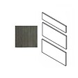 GD MENUISERIES - Porte de cuisine Har Diamant H70xL80 cm 3 tiroirs Vendu separement kit tiroir - vignette