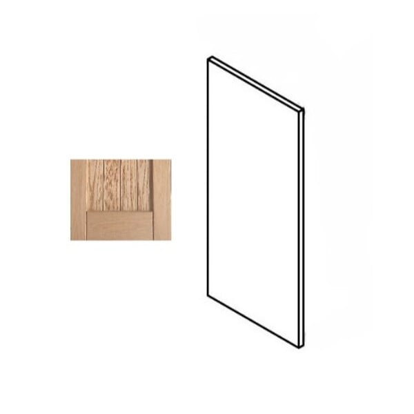 GD MENUISERIES - Porte de cuisine Nature Brut H70xL60 cm 1 porte - large