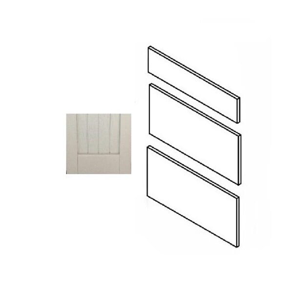 GD MENUISERIES - Porte de cuisine Nature Blanche H70xL60 cm 3 tiroirs Vendu separement kit tiroir - large