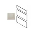 GD MENUISERIES - Porte de cuisine Nature Blanche H70xL60 cm 3 tiroirs Vendu separement kit tiroir - vignette