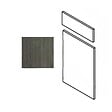 GD MENUISERIES - Porte de cuisine Har Diamant H70xL40 cm 1 porte, 1 tiroir Vendu separement kit tiroir - vignette