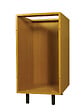 GD MENUISERIES - Caisson cuisine bas chene H 700 x L 600 x P 560 (3 Tiroirs) - vignette