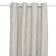 ATMOSPHERA - Rideau à œillets Jacquard motif Beige Lin 140 x 260 cm - vignette