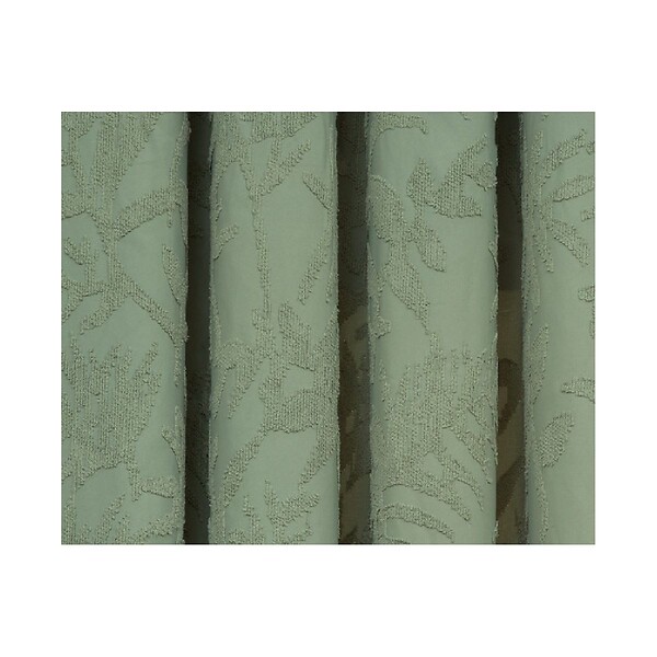 ATMOSPHERA - Rideau à œillets Jacquard Vert Céladon motif tufté 135 x 260 cm - large