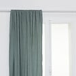 ATMOSPHERA - Rideau en Coton Nid d'abeille Vert Céladon 130 x 260 cm - vignette