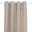 ATMOSPHERA - Rideau à œillets tissu texturé effet froissé Beige Lin 135 x 260 cm - vignette
