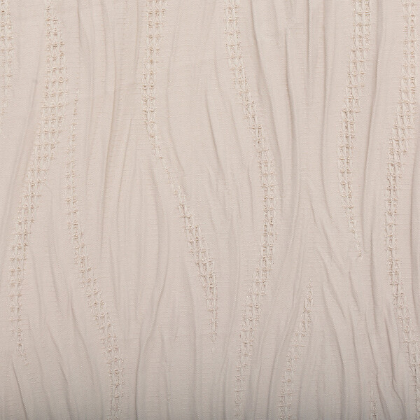 ATMOSPHERA - Rideau à œillets tissu texturé effet froissé Beige Lin 135 x 260 cm - large