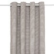 ATMOSPHERA - Rideau à Œillets Occultant en velours Beige Lin avec motif 135 x 260 cm - vignette