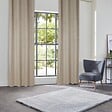 ATMOSPHERA - Rideau à Œillets Occultant en velours Beige Lin avec motif 135 x 260 cm - vignette