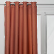ATMOSPHERA - Rideau à œillets isolant doublure polaire Terracotta 140 x 260 cm - vignette