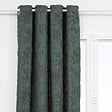 ATMOSPHERA - Rideau à œillets Jacquard Vert Kaki motif tufté 135 x 260 cm - vignette